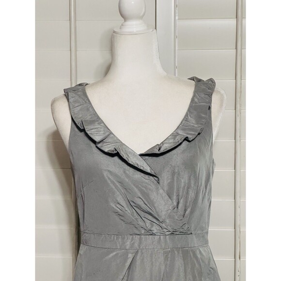J. Crew Size 6  Silk Taffeta Blakely Dress Lined Old Money Quiet Luxury - Picture 4 of 11